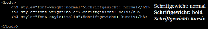 font-weight